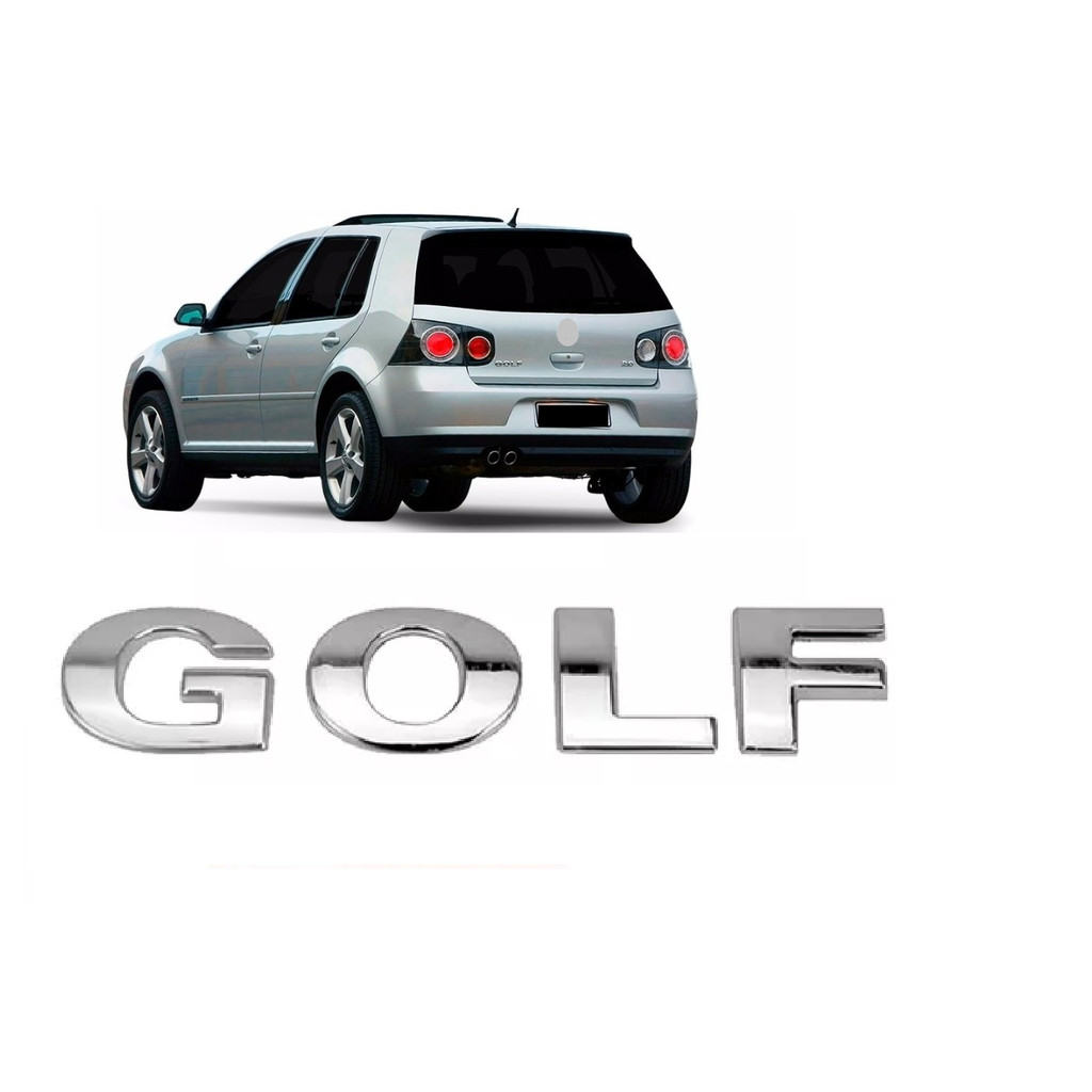 Emblema Golf Letreiro Porta Malas 1999 A 2014 Cromada em Oferta na Shopee