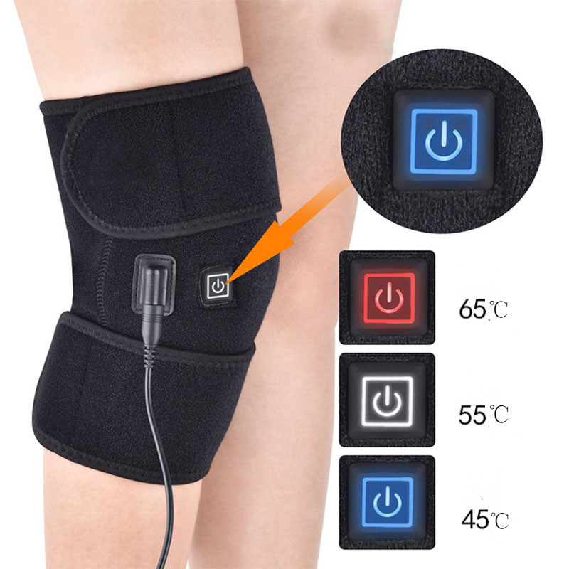 Joelheiras elétricas fisioterapia aquecimento infravermelho artrite massagem restaurar reumatismo alívio das pernas -- &