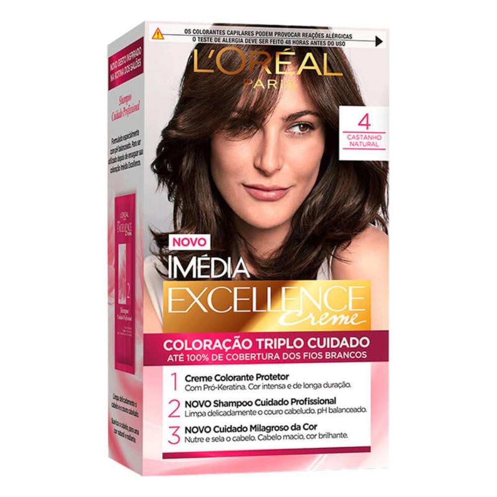 IMÉDIA LOREAL TINTURA  CASTANHO NATURAL 4