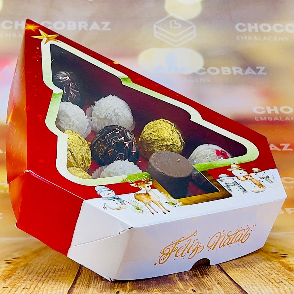 15 CAIXA 12 DOCES C/ VISOR ARVORE - NATAL ENCANTADO ID5183 (NATAL IDEIA 2025) (CHOCO)