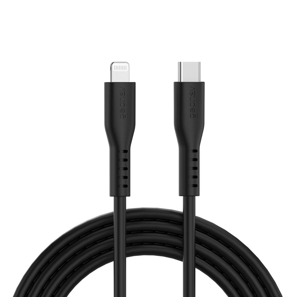 Cabo em Silicone Flexível USB-C e Lightning 30W 1,5m Geonav - Mobile & Gadgets