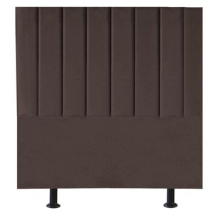 Cabeceira Estofada Cama Box Solteiro 90 Cm Paolla Corino marrom em Oferta na Shopee