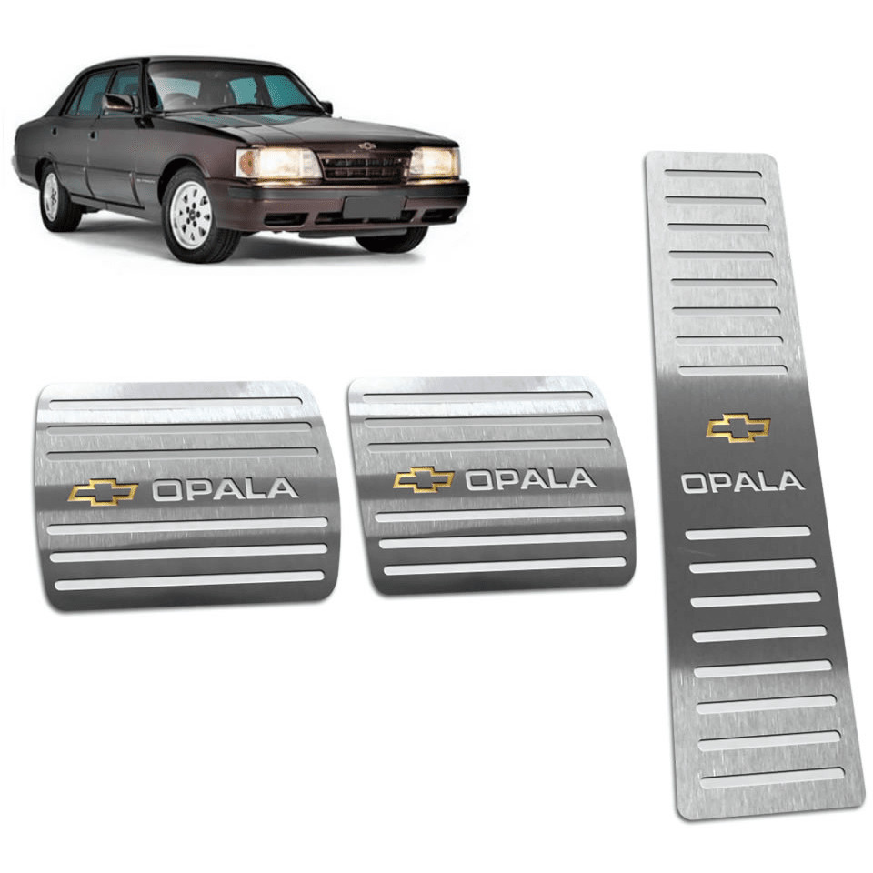 Pedaleira Opala 80/92 Manual Aço Inox - Não fura o pedal em Oferta na Shopee
