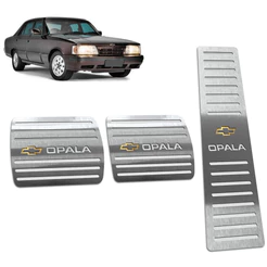 Pedaleira Opala 80/92 Manual Aço Inox - Não fura o pedal