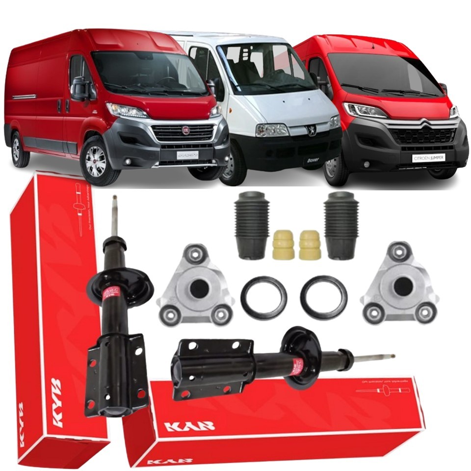 Par Amortecedor Dianteiro Kit Ducato Jumper Boxer 1994 a 2017