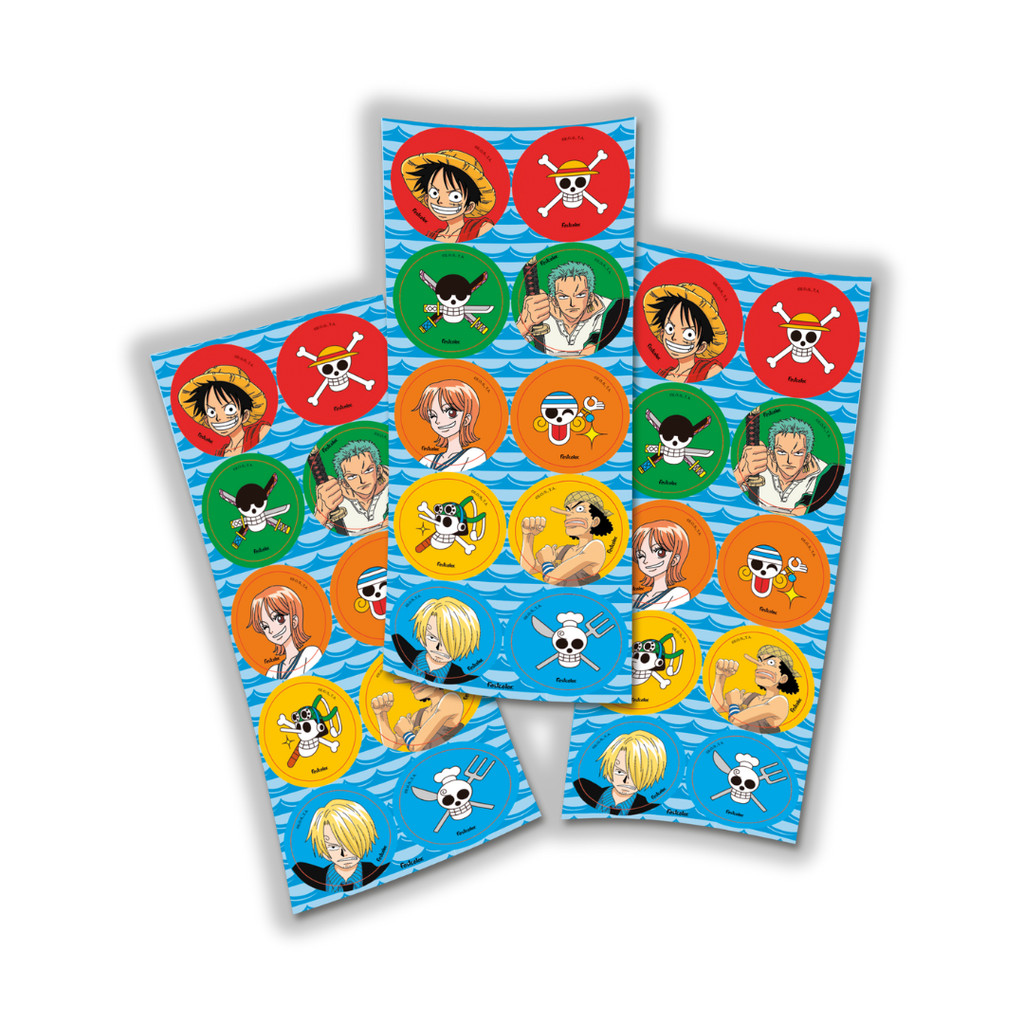 30 ~ 150 ADESIVOS ONE PIECE REDONDO FESTCOLOR em Oferta na Shopee