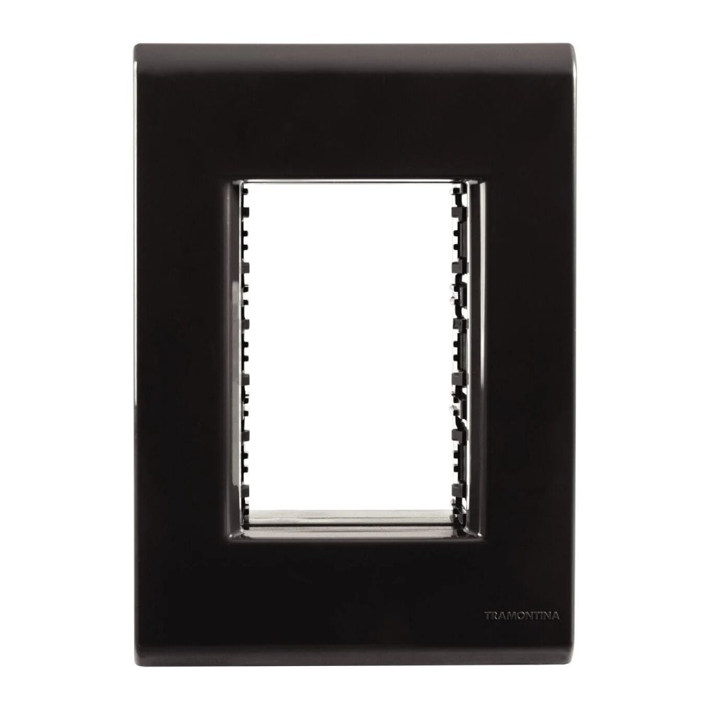 Placa Liz Tramontina 3 Modulos 4X2 Grafite - Home Appliances