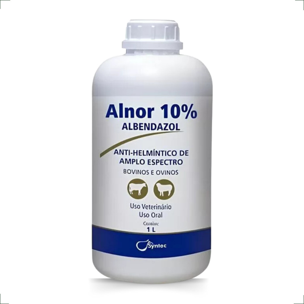 Alnor 10% Syntec Vermífugo Bovinos e Ovinos - 1 Litro