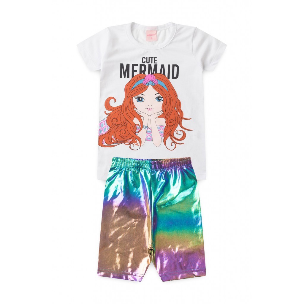 Conjunto Feminino Infantil Sereia Delicado - Baby & Kids Fashion