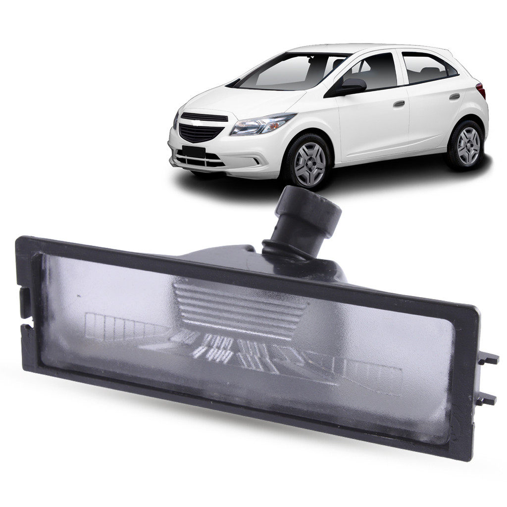 Lanterna Luz de Placa + Soquete Chevrolet Onix Prisma 2013 2014 2015 2016 2017 2018 2019 2020