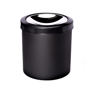 Lixeira Banheiro Tampa Basculante Inox Cesto 5L Escritório em Oferta na Shopee