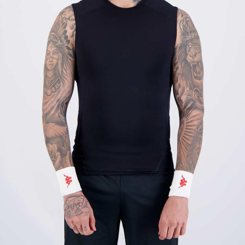 Munhequeira Kappa Sport Branca - Sports & Outdoors