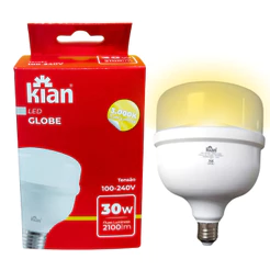 Lampada LED 30w E27 Alta Potencia 3000k Bivolt AMARELA