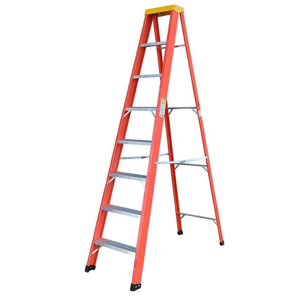 Escada Tesoura Residencial em Fibra 8 Degraus 2,40 Metros em Oferta na Shopee