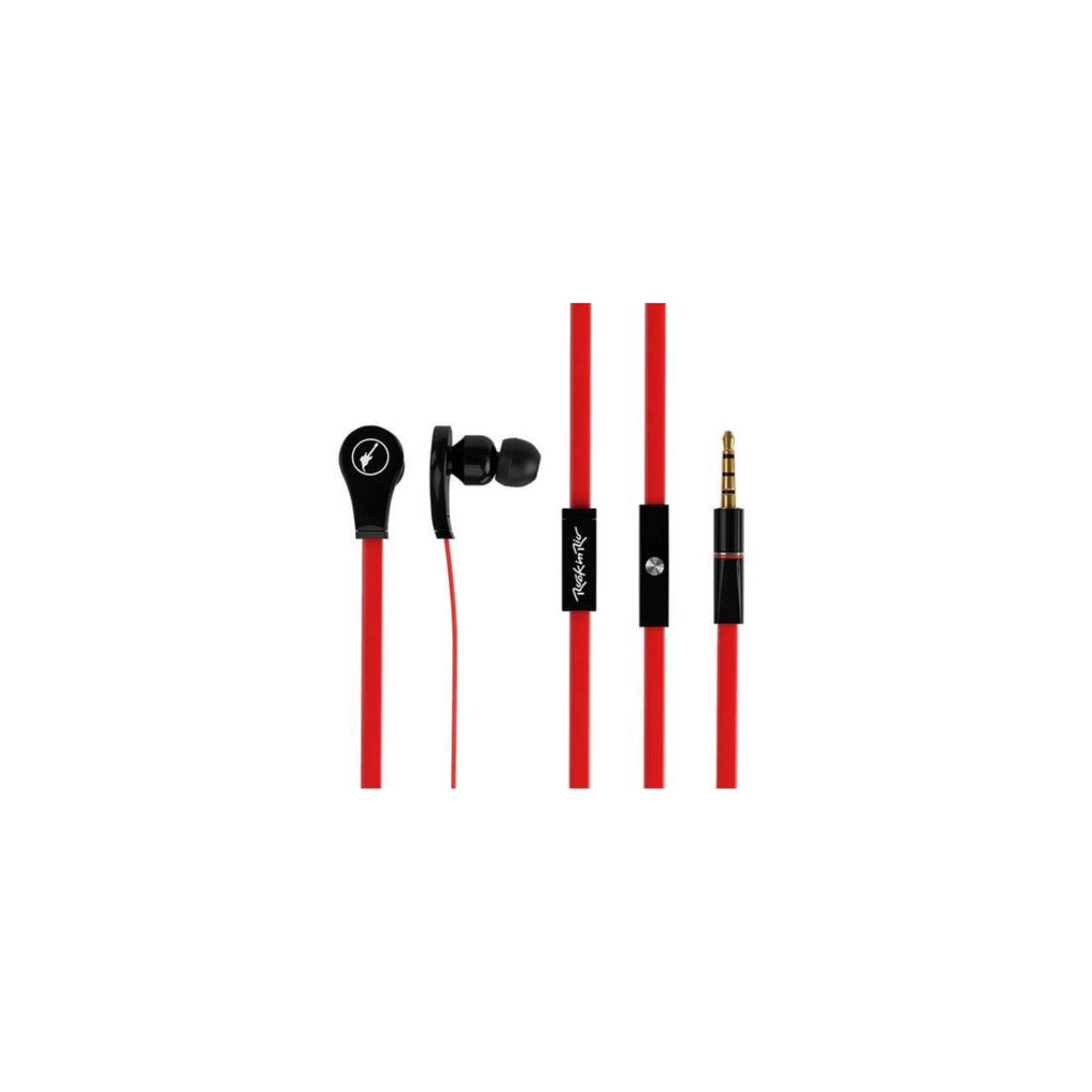 FONE DE OUVIDO ROCK IN RIO VERMELHO COM MICROFONE - AQUARIUS