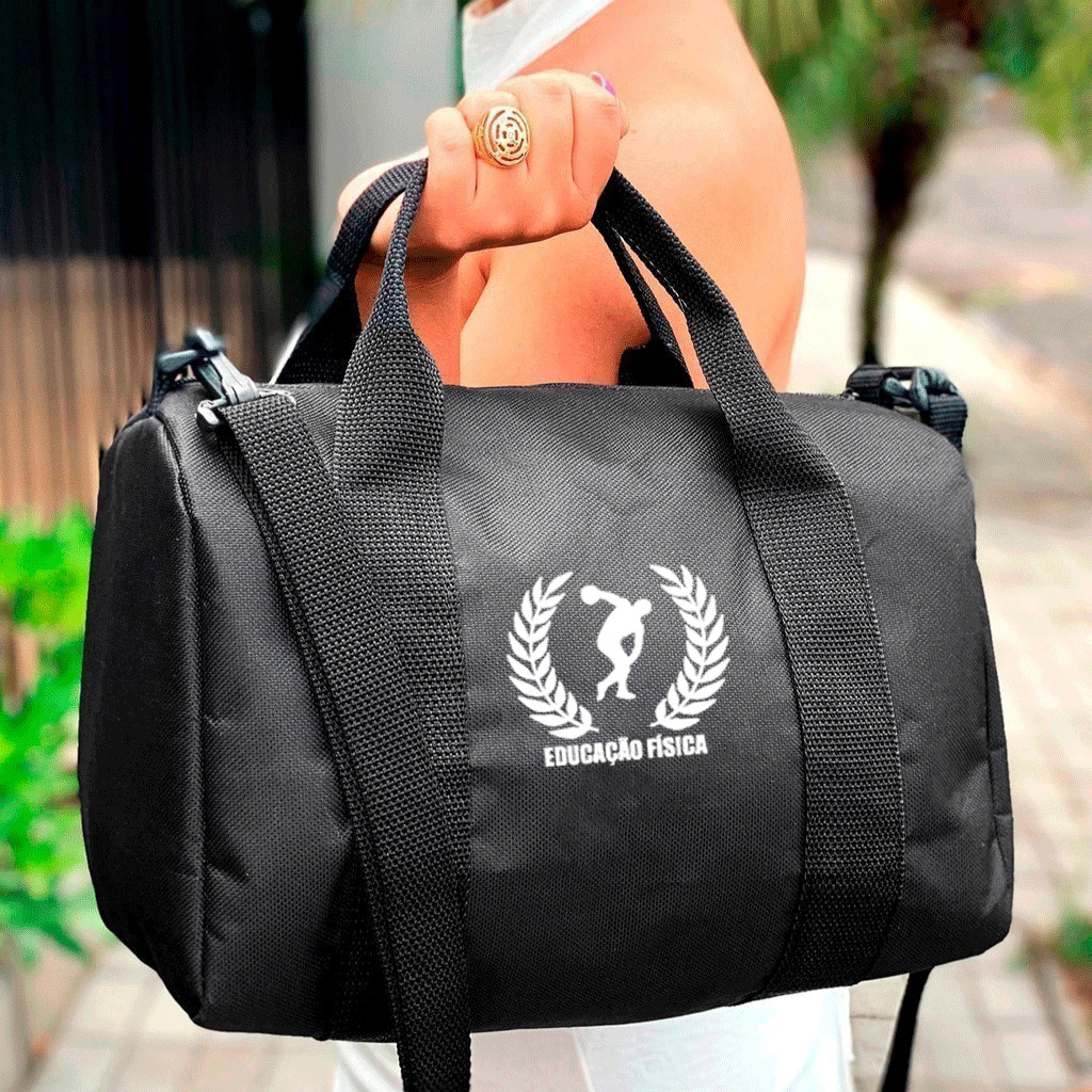 Mala Academia - EDUCAÇÃO FÍSICA - Feminina Masculina Fit Esporte Mala Malinha Fut Unissex EleganceBags