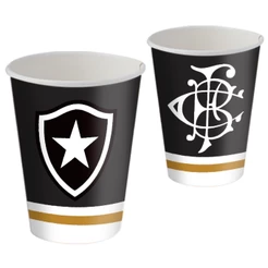 8~40 COPO PAPEL FESTA BOTAFOGO OFICIAL 200ML FESTCOLOR (CHOCO)