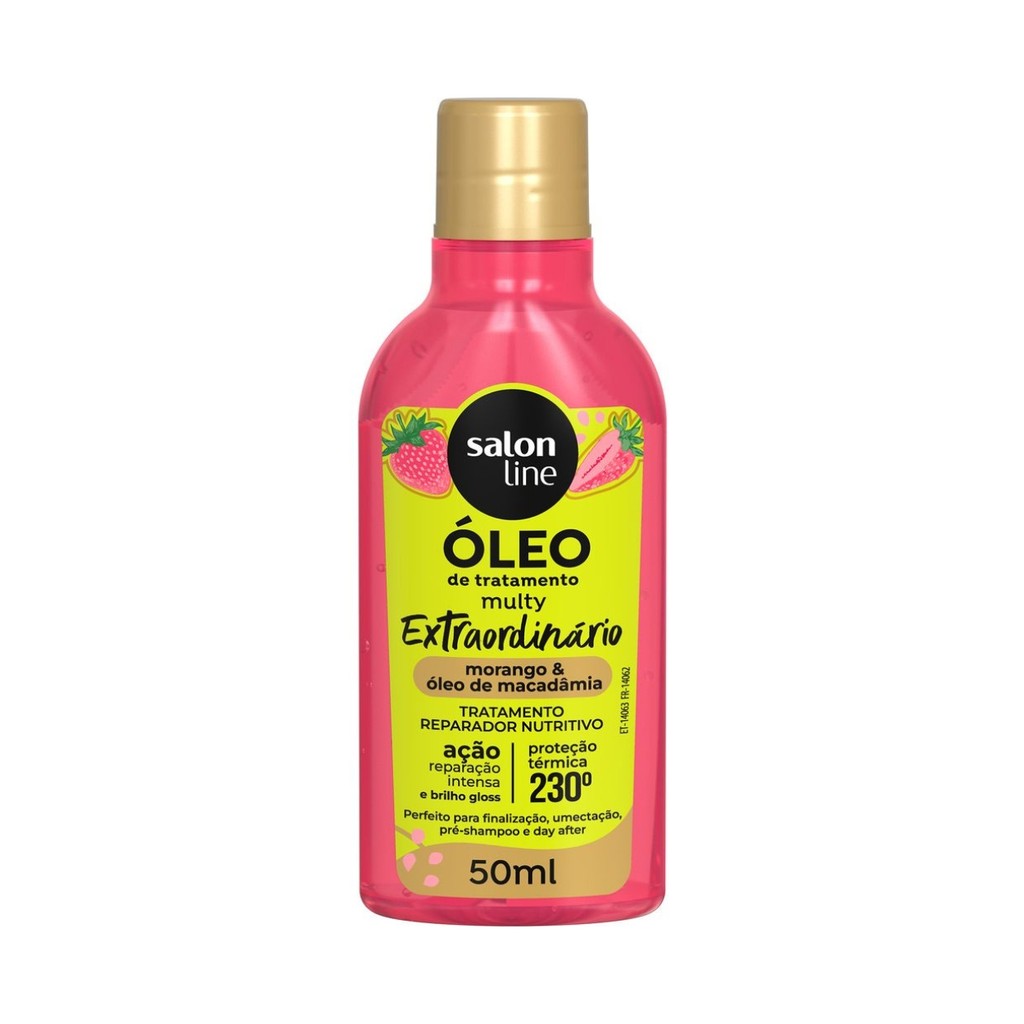 Óleo Tratamento Morango Reparador Nutritivo Salon Line 50ml em Oferta na Shopee