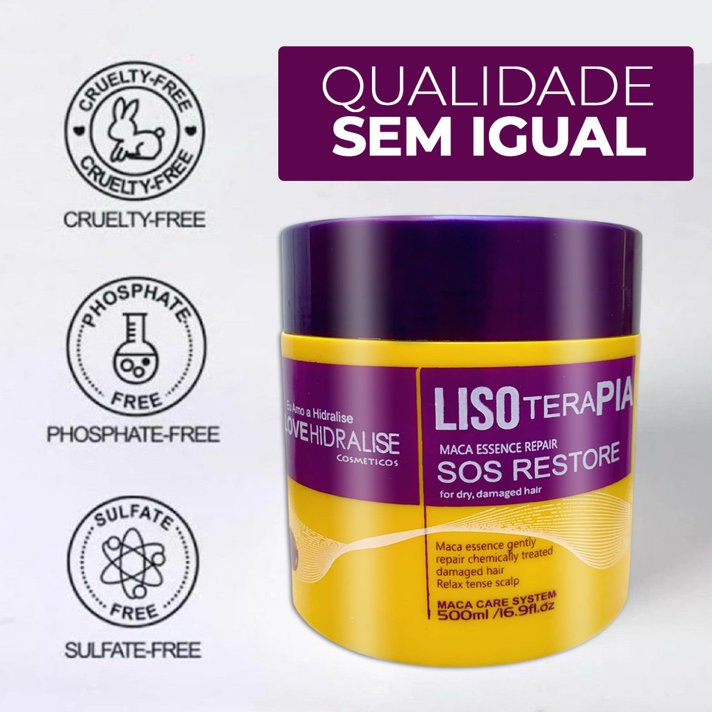 Máscara Hidralize Collagen Lisoterapia Tratamento Capilar 500ml em Oferta na Shopee