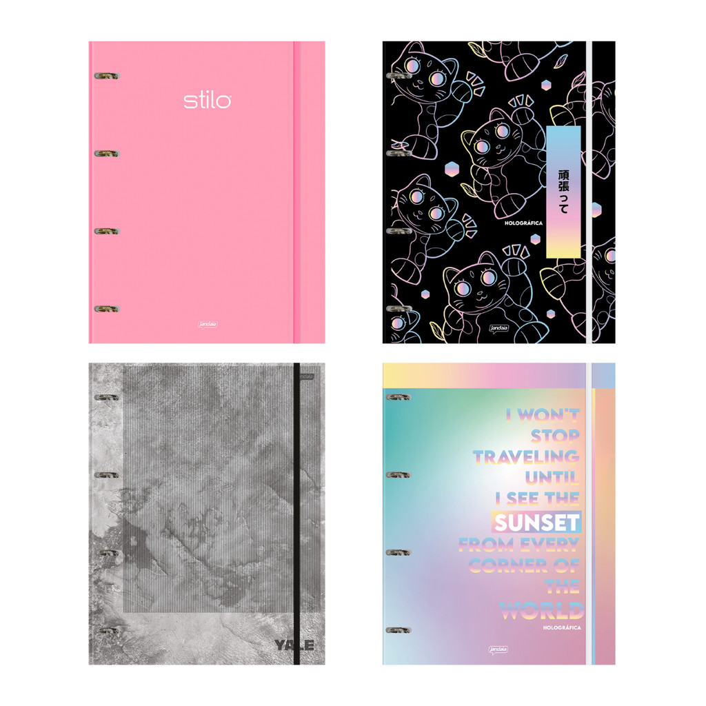 Caderno Argolado Cartonado Universitário 80 Folhas - JANDAIA em Oferta na Shopee