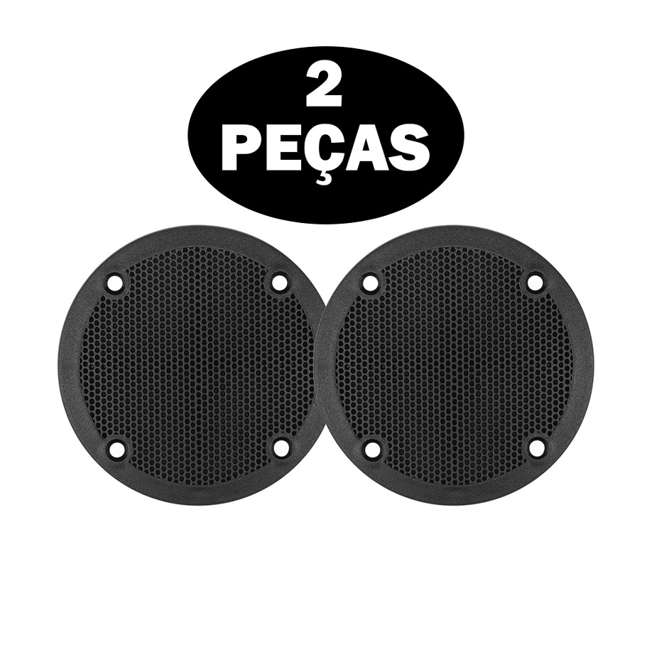 Par Tela Plástica 8,5CM Para Tweeter Leson Top Som Automotivo