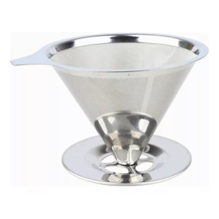 Coador De Café lnox Aco 304 Tam14.5x11cm(102) NǎoPrecisa Filtro Reutilizável em Oferta na Shopee