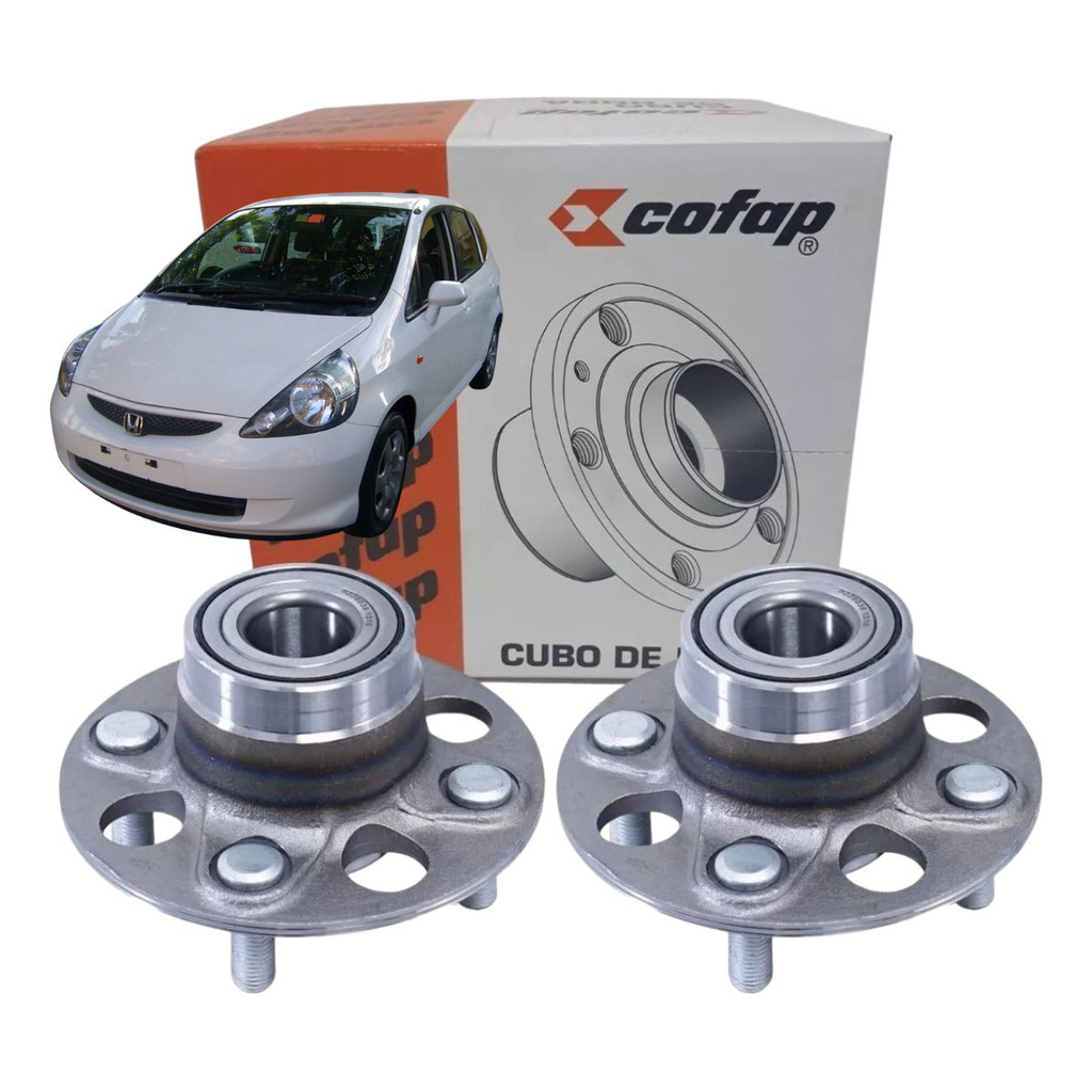 Par Cubo Traseiro C/ Rolamento Honda Fit 1.4  2004/2008