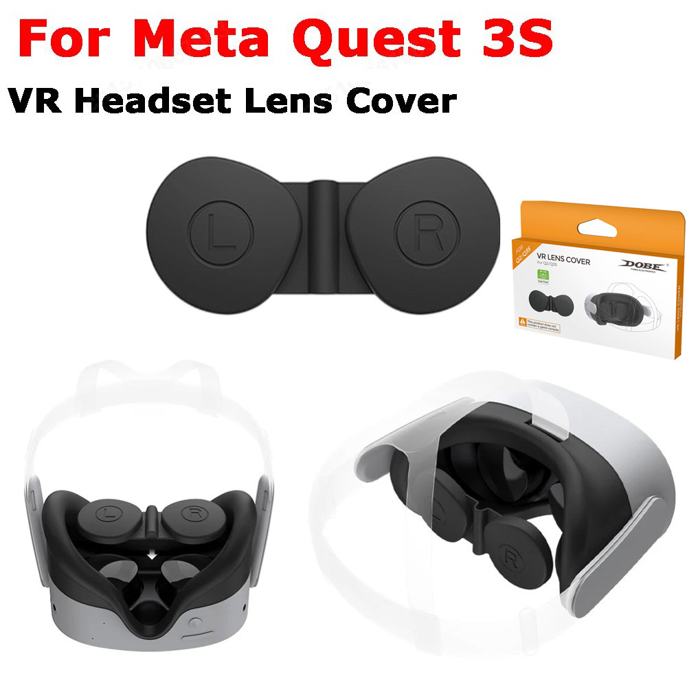 Lente Capa Protetora De Silicone Protetor À Prova De Poeira VR Fone De Ouvido Anti-Risco Para Meta Quest 3S Acessórios
