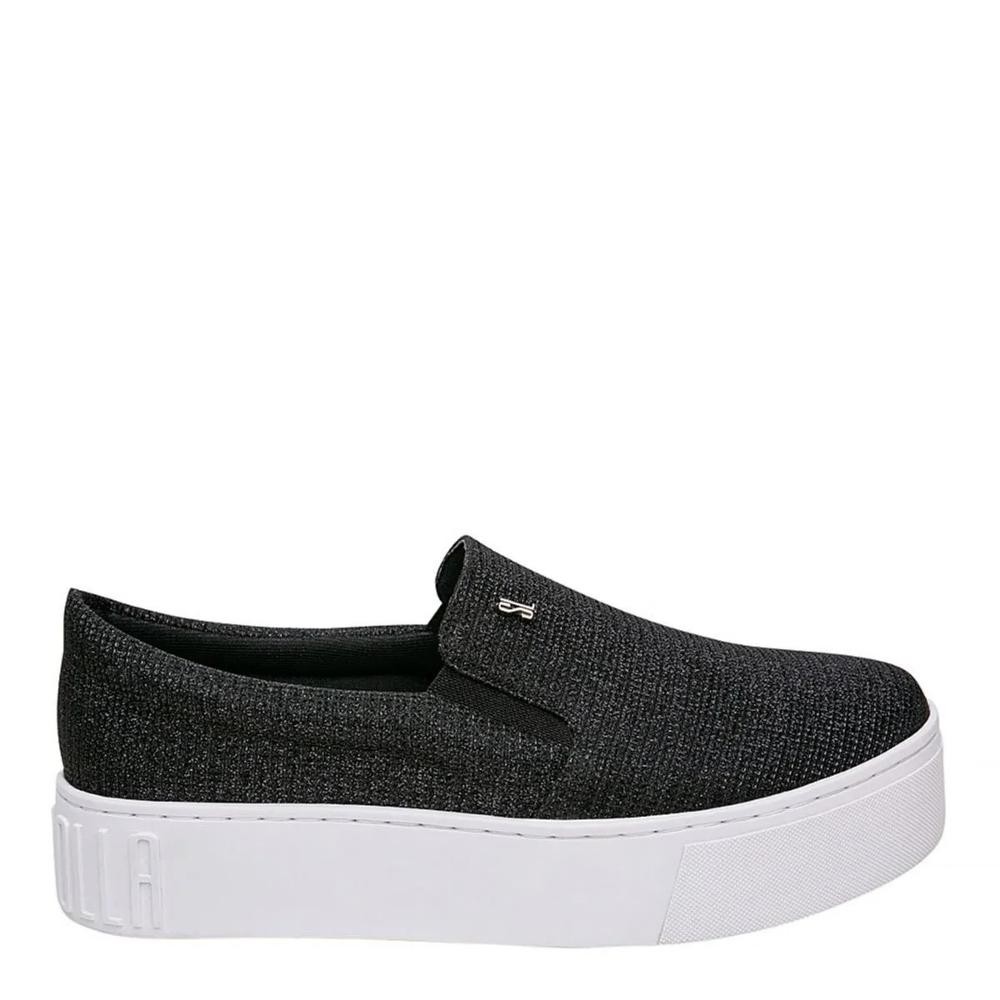 Tênis Slip On Santa Lolla Flatform Galaxxy Preto Brilho