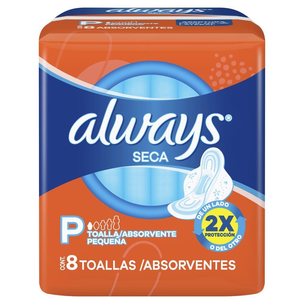 Absorvente Always Super Proteção Seca C/Abas 8Un em Oferta na Shopee