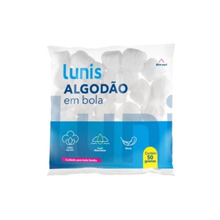 Algodão Em Bolas Lunis 50G – Macio E 100% Algodão em Oferta na Shopee