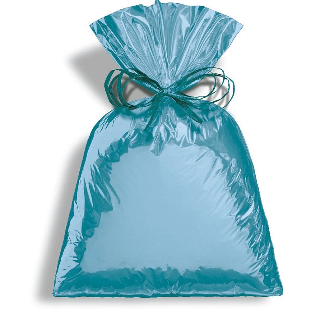 Saco Metalizado Turquesa 15x22cm - 50 unidades - Cromus