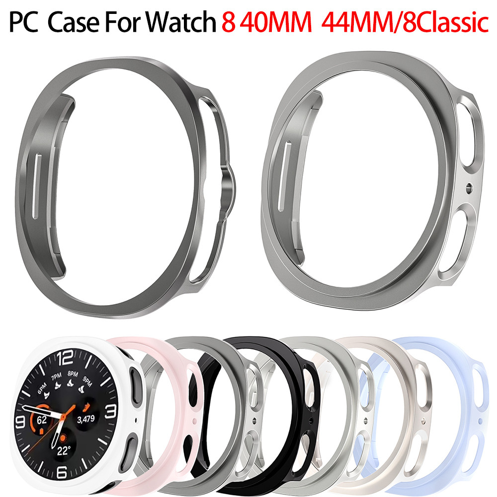 Capa Dura Para Samsung Galaxy Watch 8 40mm 44mm , Fosca Protetora , Acessórios Clássicos De Concha Oca em Oferta na Shopee