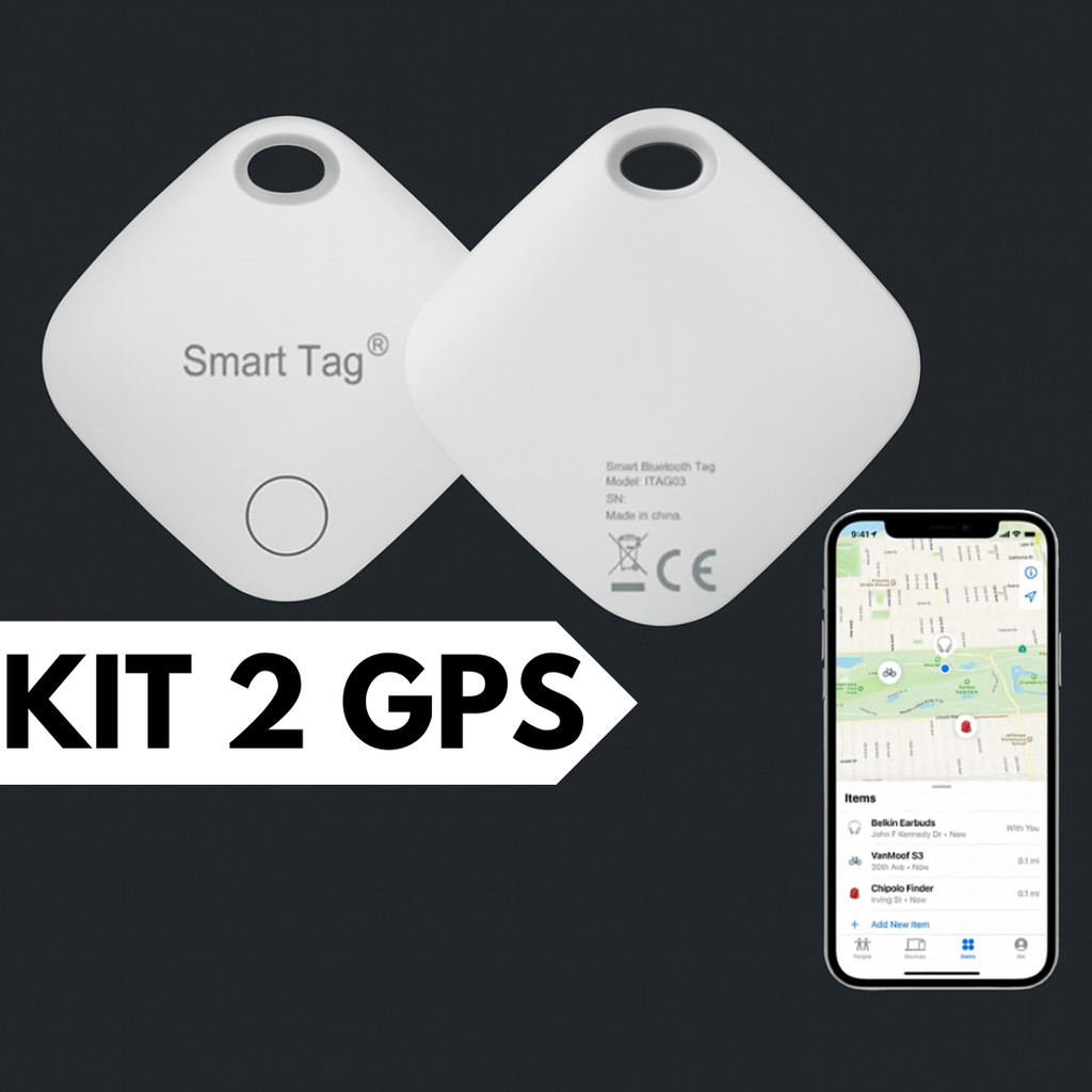 Mini Localizador Smart AirTag Rastreador GPS Anti-Perda Bluetooth Objetos Pet Carro Moto Bolsa Malas em Oferta na Shopee