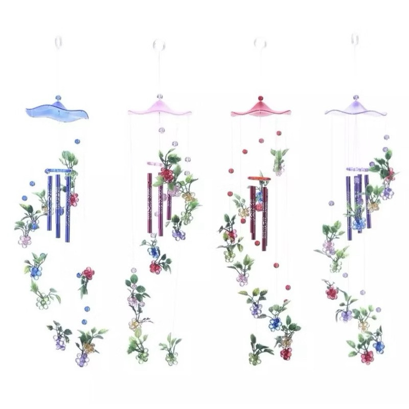 Sino Dos Ventos Mensageiro Uva  Decoração 86cm em Oferta na Shopee