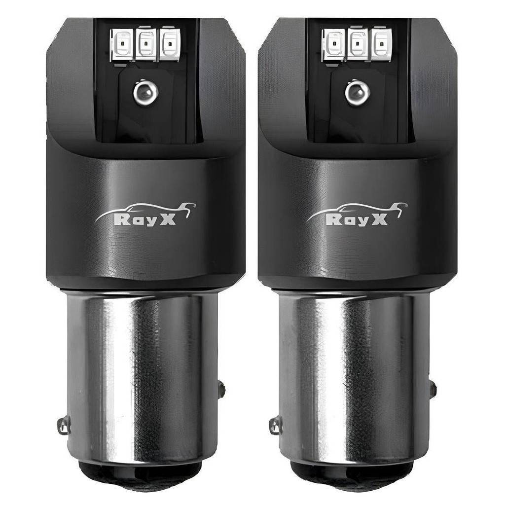 Detalhes do Lâmpada Led 1157 BAY15D 2 Polos Micro Advanced RayX 12-24v Canbus Vermelho