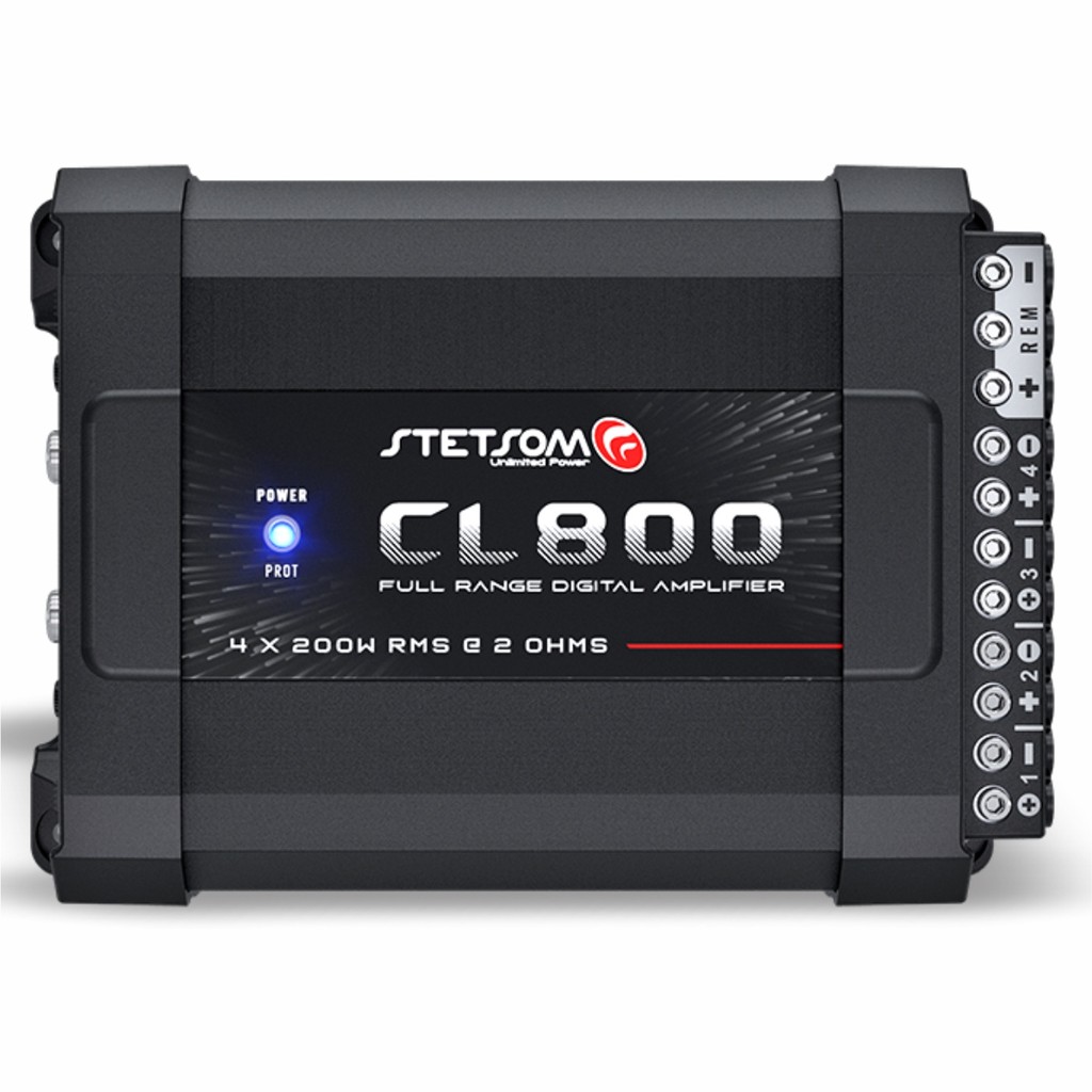 Módulo Stetsom Cl800 Amplificador Stereo Full Range 800w Rms Em 2 Ohms Dissipação Térmica 4 Canais em Oferta na Shopee