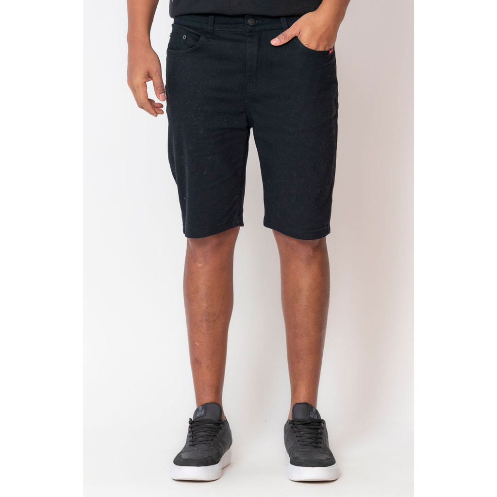Bermuda Masculina Sarja Básica Polo Wear Preto - Men Clothes