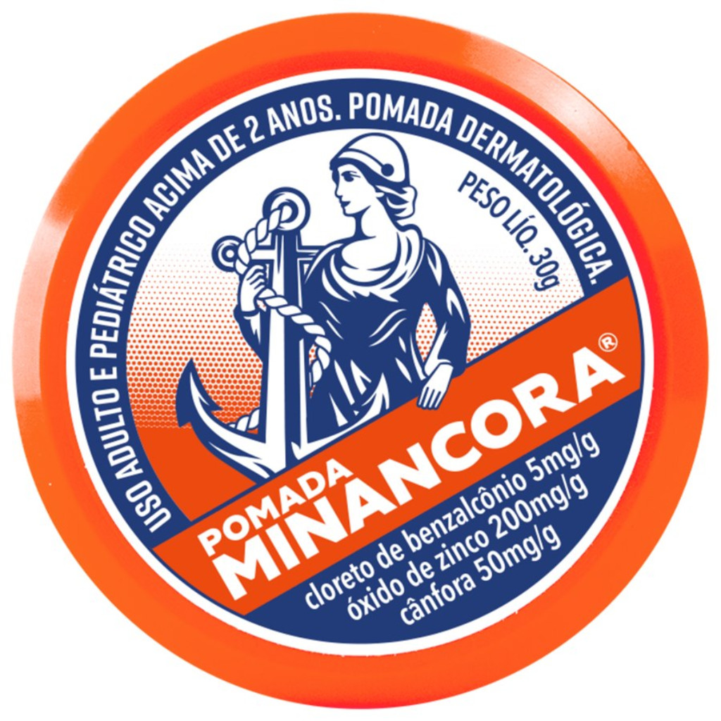 Pomada Minancora 30g – Cicatrizante, Antisséptico e Desodorante para Pele, Acne, Espinhas, Frieiras e Ferimentos