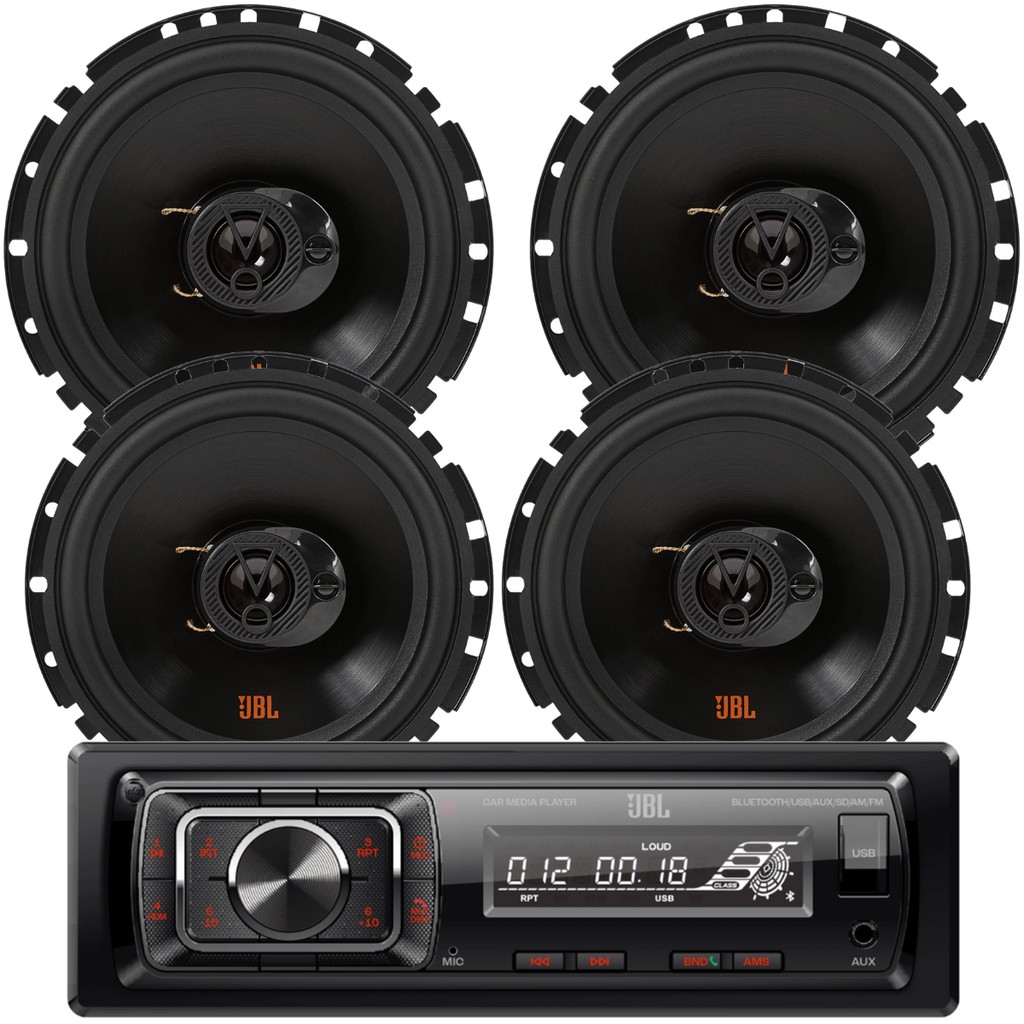 Rádio Automotivo JBL Celebrity 150 Bluetooth Usb + 04 Alto Falantes JBL 6 polegadas  6TRFX55 110w