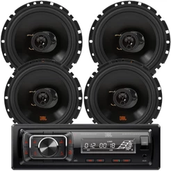 Rádio Automotivo JBL Celebrity 150 Bluetooth Usb + 04 Alto Falantes JBL 6 polegadas 6TRFX55 110w