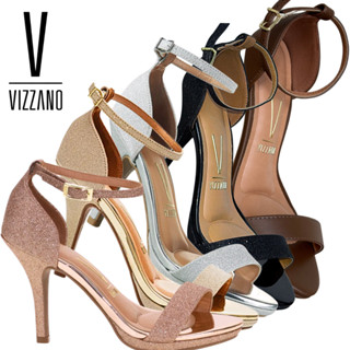 Sandália Salto Alto Fino Feminina Vizzano Original Calcanhar Fechado Elegante Confortável 6210.655 em Oferta na Shopee