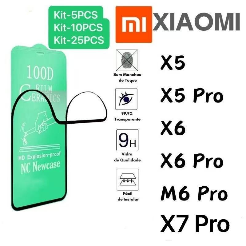 Kit com 5Pcs/10Pcs/25Pcs Película De Cerâmica 3D 9D Para Xiaomi Poco X5/X5Pro/X6/X6Pro/M6 Pro/X7Pro em Oferta na Shopee