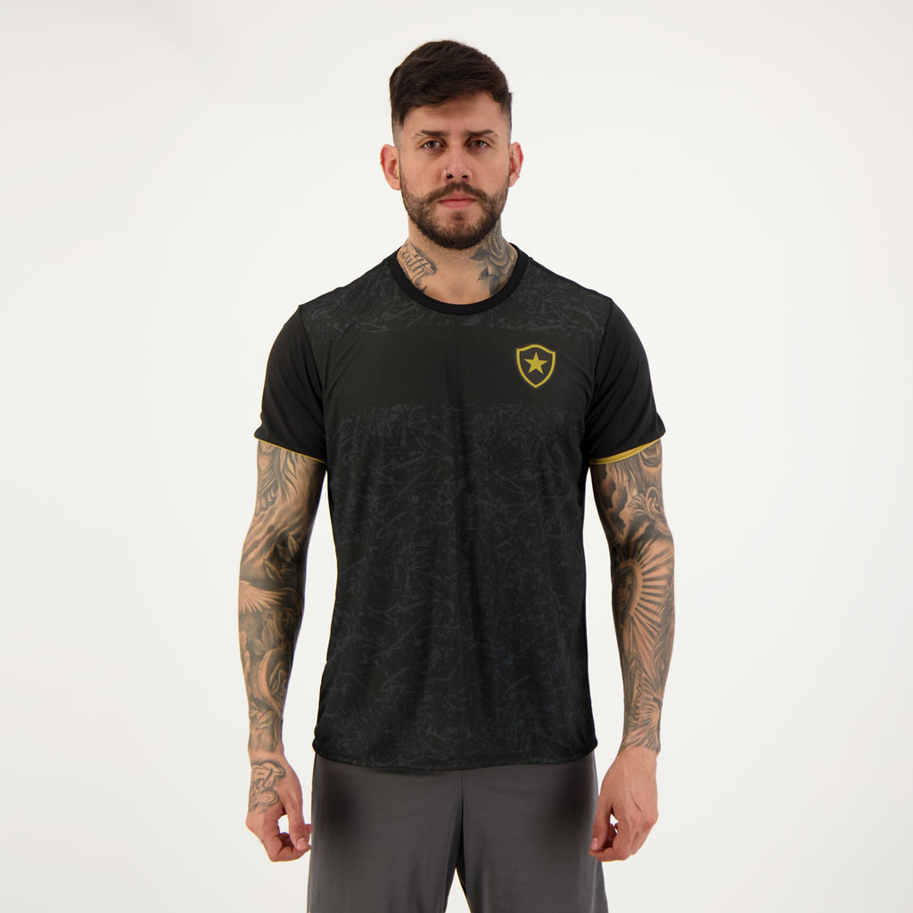 Camisa Botafogo Splash Preta em Oferta na Shopee