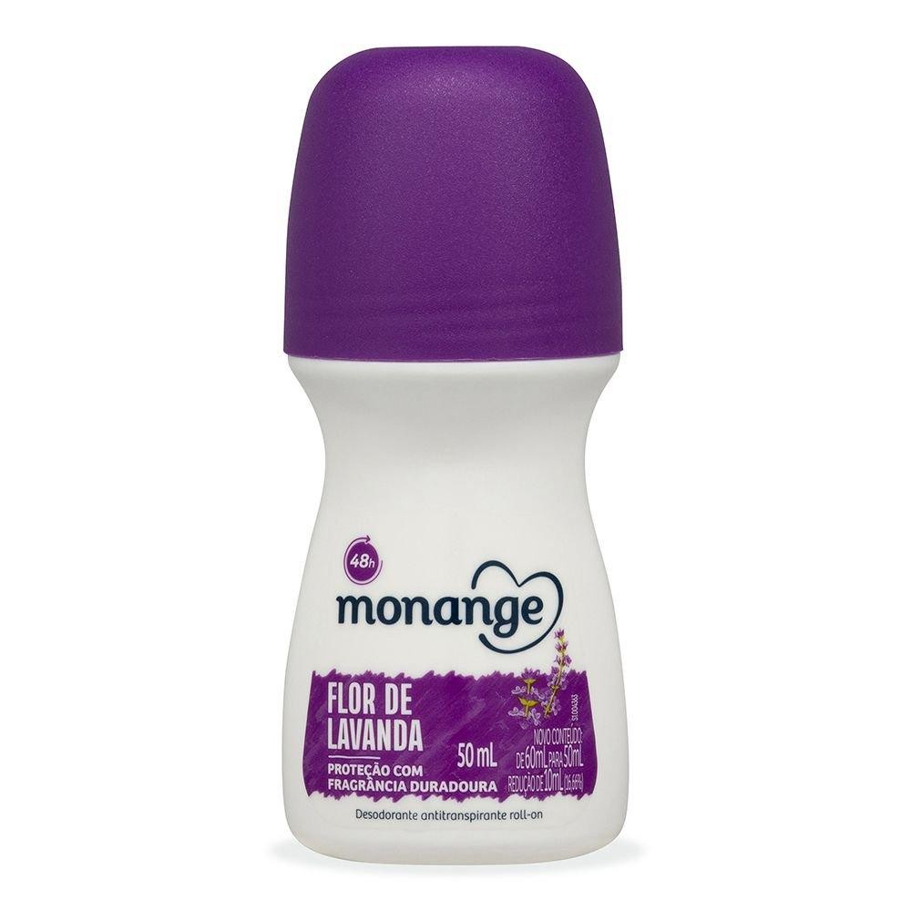 DESODORANTE MONANGE FEMININO 50ML ROLL ON FLOR DE LAVANDA em Oferta na Shopee