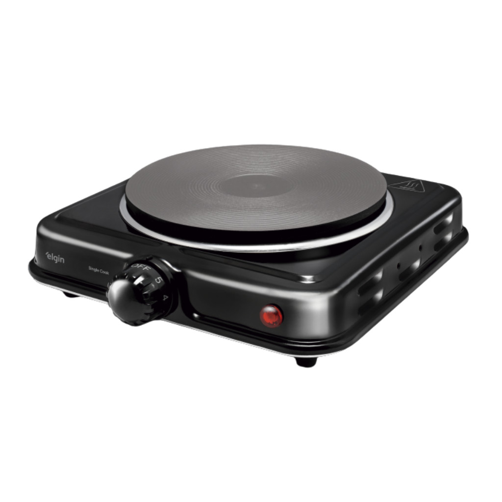 Fogão Cooktop Elétrico Portátil 1 Boca 1000W Elgin 5 Níveis de Temperatura em Oferta na Shopee
