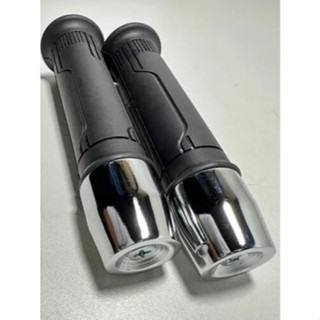 Kit Manopla Punho Vazada + Par Peso Pesinho de Guidão PCX Polido Universal com parafusos em Oferta na Shopee