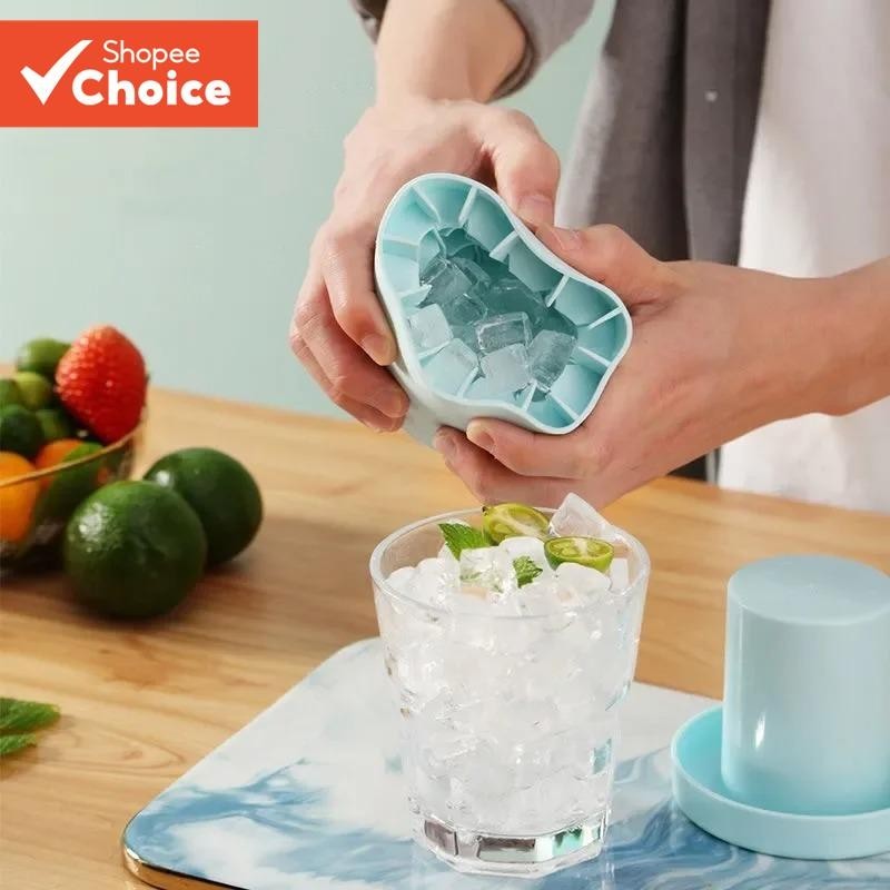 Molde de Copo de Balde de Gelo Cubos Silicone para Bebedouro de Cerveja e Whiskey