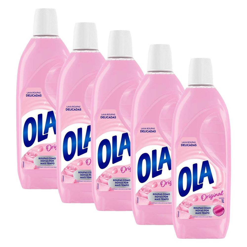 Kit com 5 Lava Roupas Ola Original 1L Cada em Oferta na Shopee
