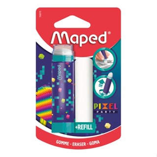 Borracha Stick Pixel Party C/ Refil 152015 MAPED em Oferta na Shopee